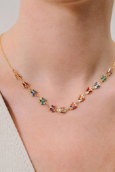 Heliophilia Silver Collar de Latón con Piedra de Circonio Dorado Heliophilia Silver Collar de Latón con Piedra de Circonio Dorado